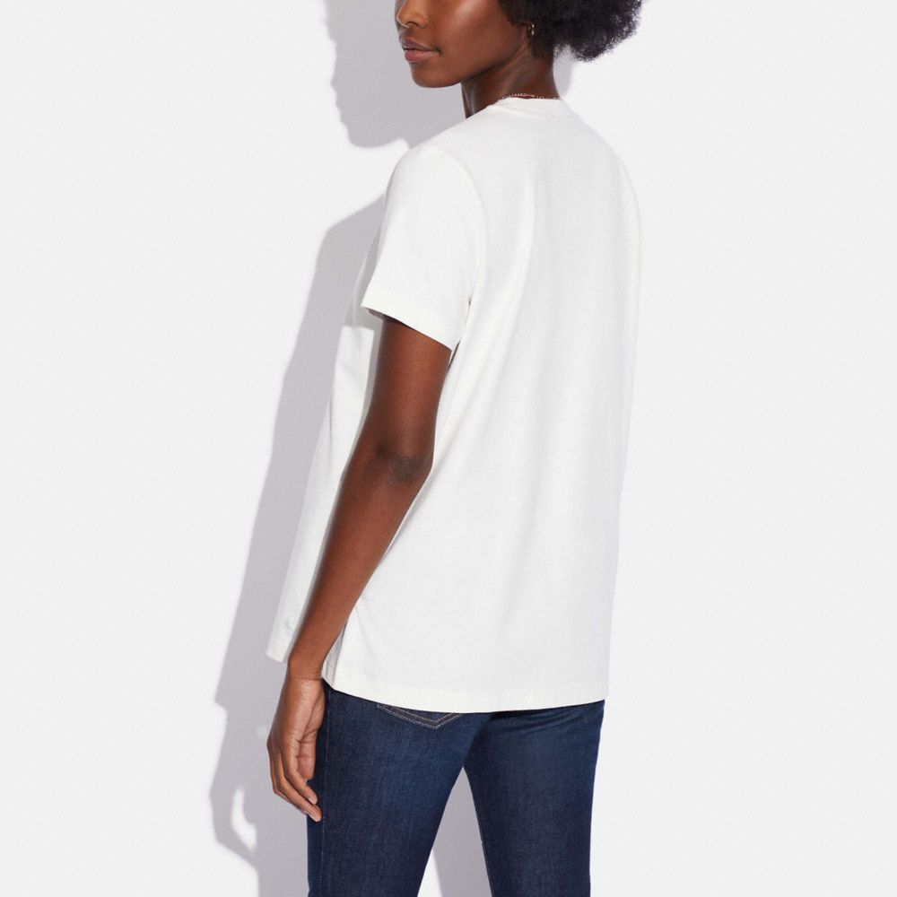 COACH®,Signature Floral Knot T Shirt,,Scale View