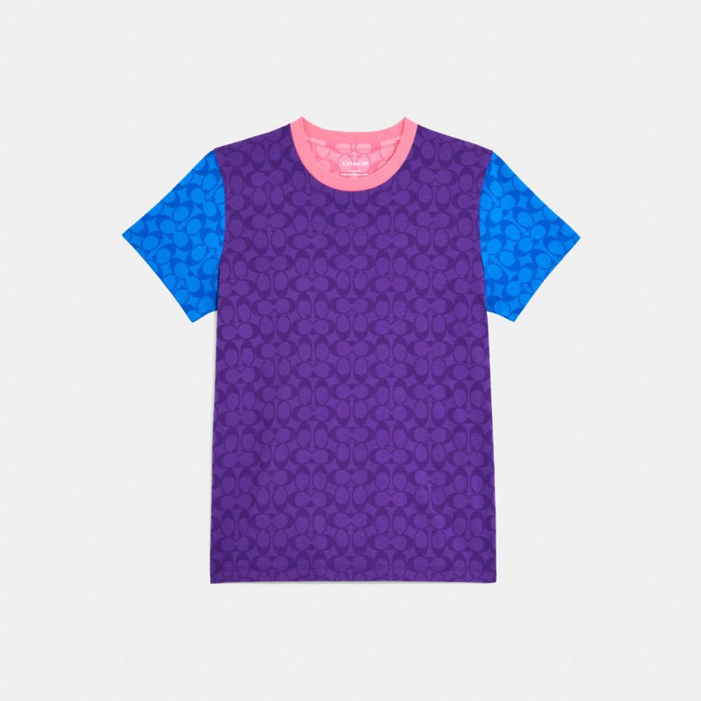 Blocked Signature T Shirt