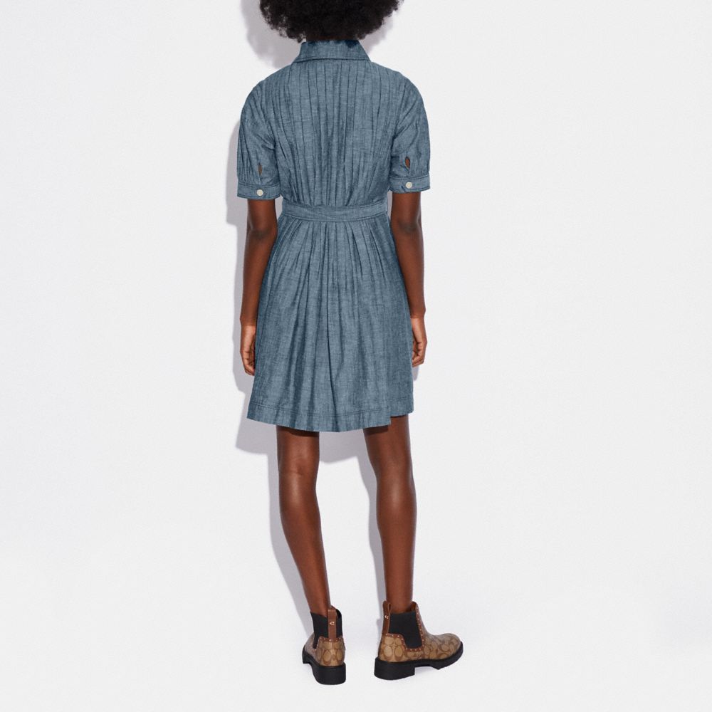 COACH®,シャンブレー ドレス,トップス&ワンピース,