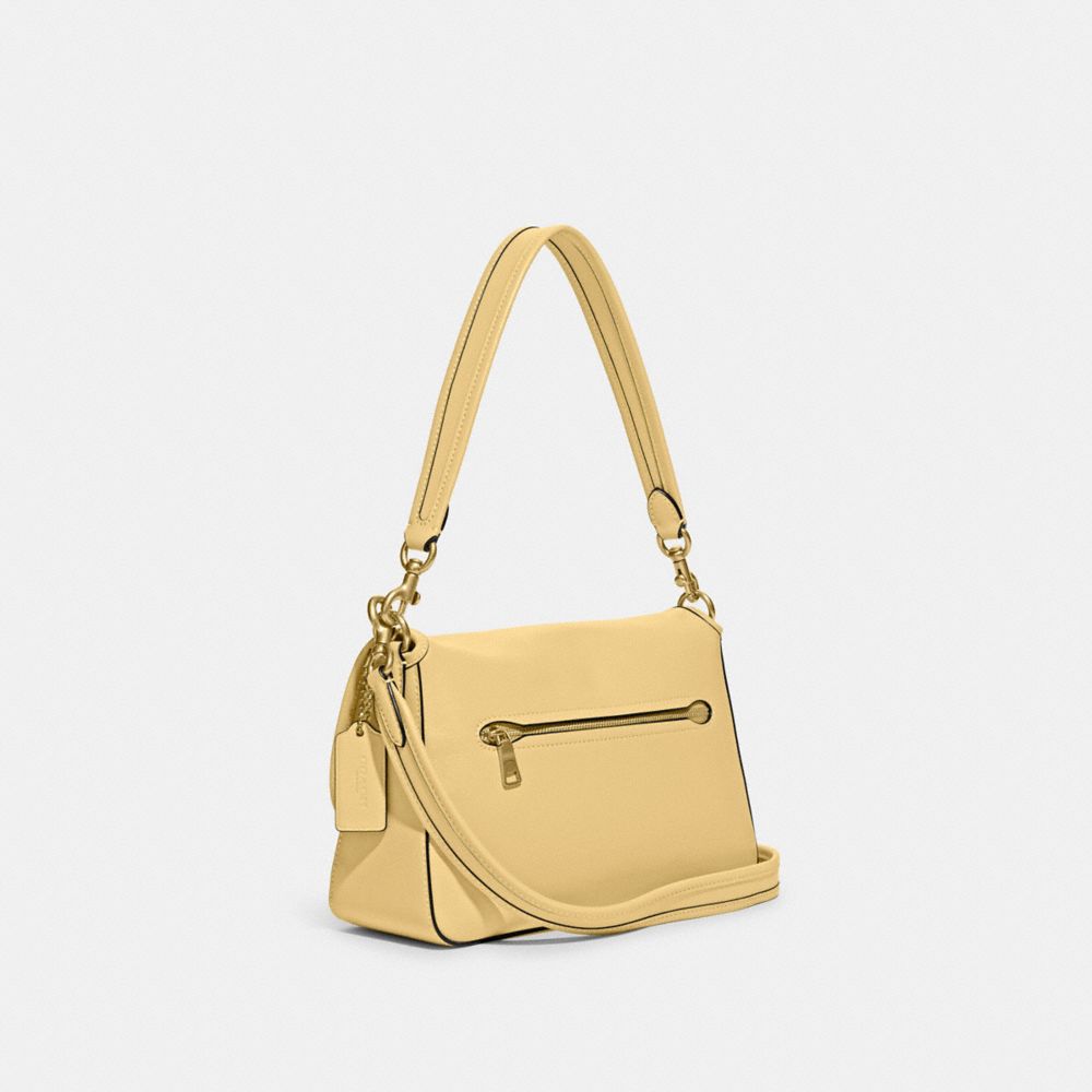 COACH®,PORTÉ-ÉPAULE TABBY SOUPLE,Laiton/VANILLE,Angle View
