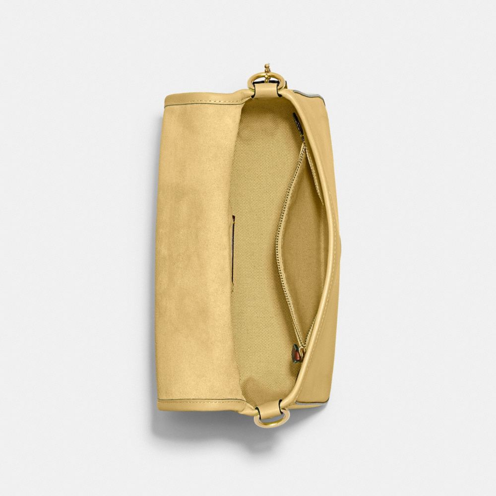 COACH®,PORTÉ-ÉPAULE TABBY SOUPLE,Laiton/VANILLE,Inside View,Top View