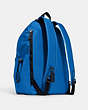 COACH®,MAX BACKPACK,Nylon,Large,Gunmetal/Bright Blue,Angle View