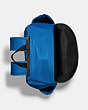 COACH®,MAX BACKPACK,Nylon,Large,Gunmetal/Bright Blue,Inside View,Top View