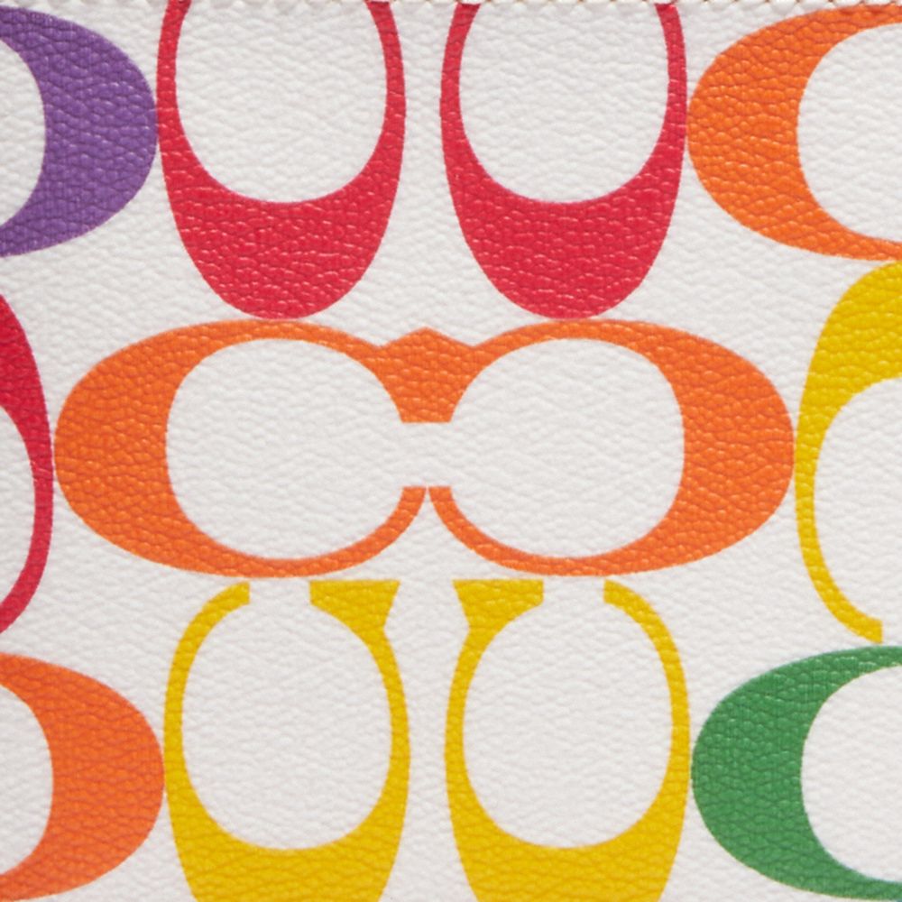 COACH®,3 In 1 Wallet In Rainbow Signature Canvas,,Detail View