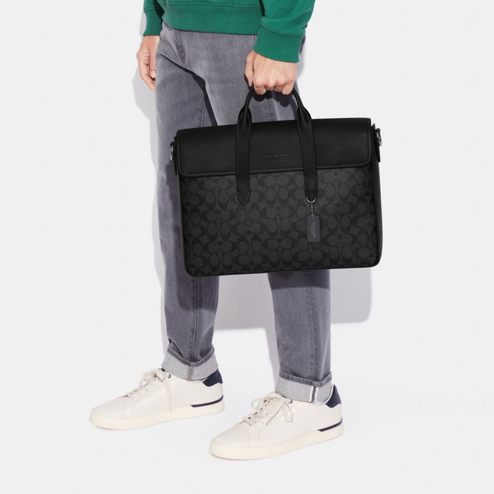 SULLIVAN BRIEF LEATH 黒 ビジネスバッグ Sullivan Briefcase - Men's