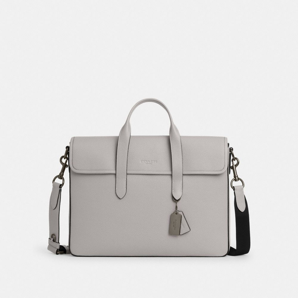 COACH®,サリバン ポートフォリオ ブリーフ,トート&ビジネスバッグ,ﾀﾞｳﾞ ｸﾞﾚｰ