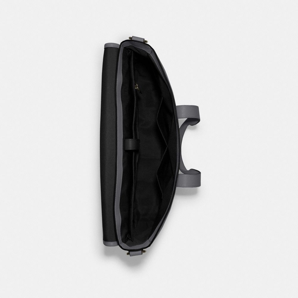 COACH®,サリバン ポートフォリオ ブリーフ,トート&ビジネスバッグ,ｲﾝﾀﾞｽﾄﾘｱﾙ ｸﾞﾚｰ