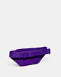 COACH®,TRACK BELT BAG IN SIGNATURE CANVAS,Medium,Gunmetal/Sport Purple,Angle View