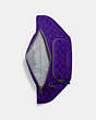 COACH®,TRACK BELT BAG IN SIGNATURE CANVAS,Medium,Gunmetal/Sport Purple,Inside View,Top View