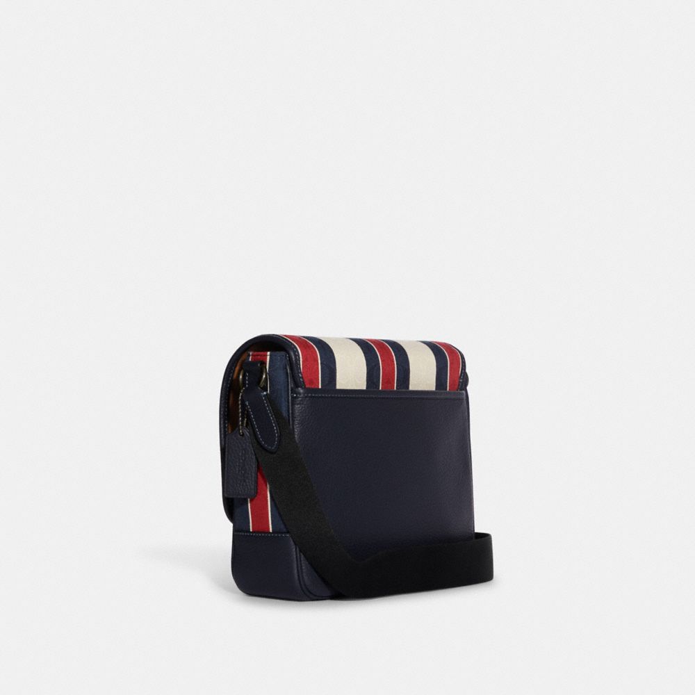 Thompson Small Map Bag In Signature Jacquard With Stripes