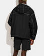 COACH®,LIGHTWEIGHT WINDBREAKER,Polyester,Washed Black,Scale View