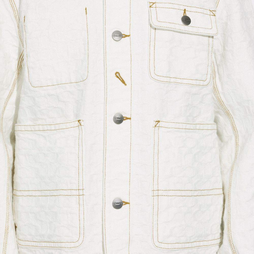 COACH®  Signature Jacquard Denim Jacket