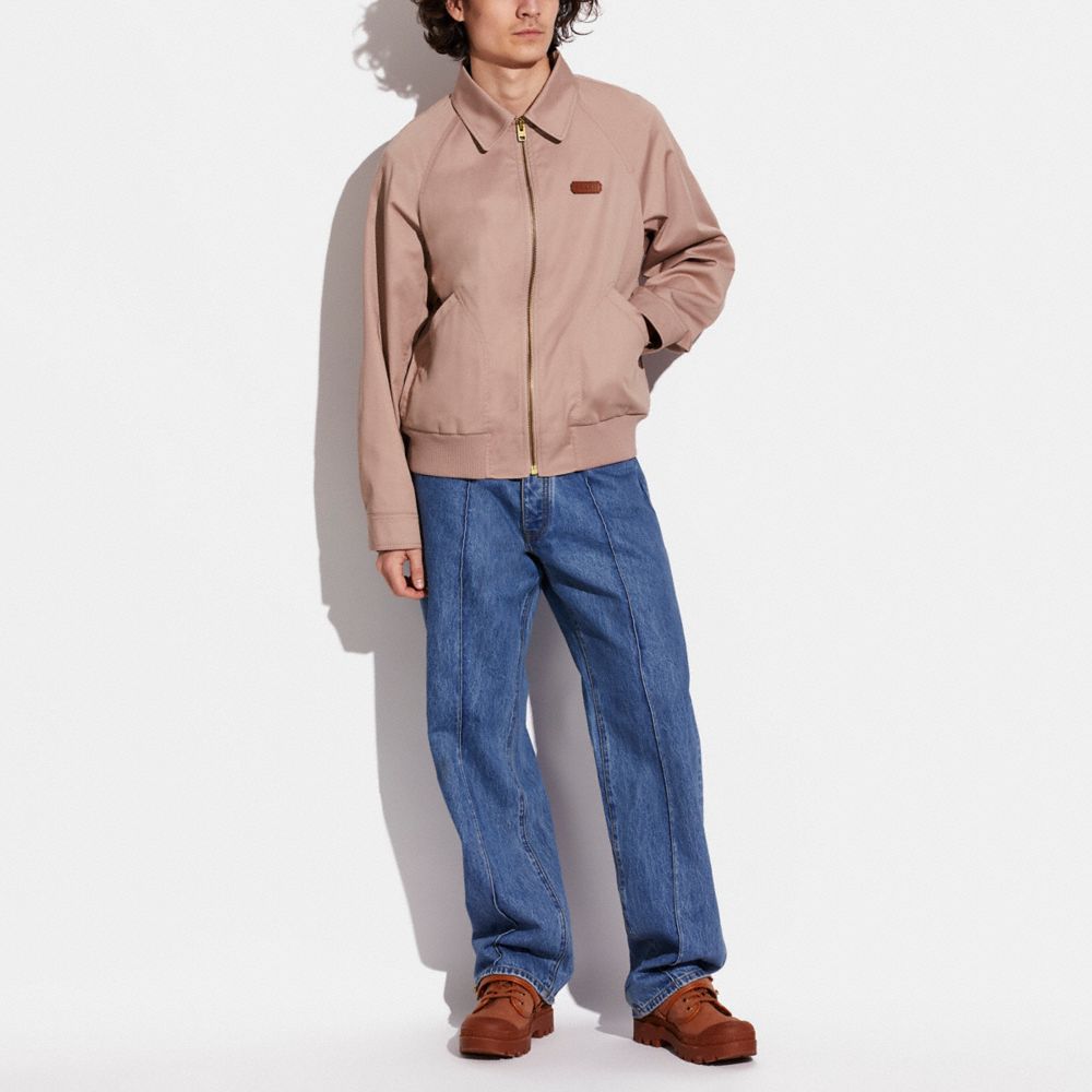 COACH®,VESTE HARRINGTON,coton/polyester,Rose poudré,Scale View