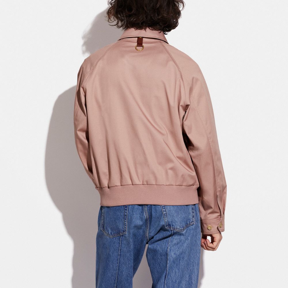 COACH®,VESTE HARRINGTON,coton/polyester,Rose poudré,Scale View