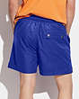 COACH®,SIGNATURE SWIM TRUNKS,Polyester,Deep Blue,Scale View