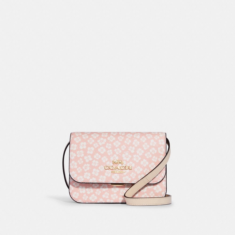 Coach purse pink flowers sale