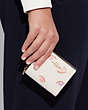 COACH®,SNAP WALLET WITH SNAIL PRINT,Gold/Chalk Multi,Detail View