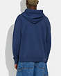 COACH®,PATCHWORK REXY HOODIE IN ORGANIC COTTON,cotton,Deep Blue,Scale View