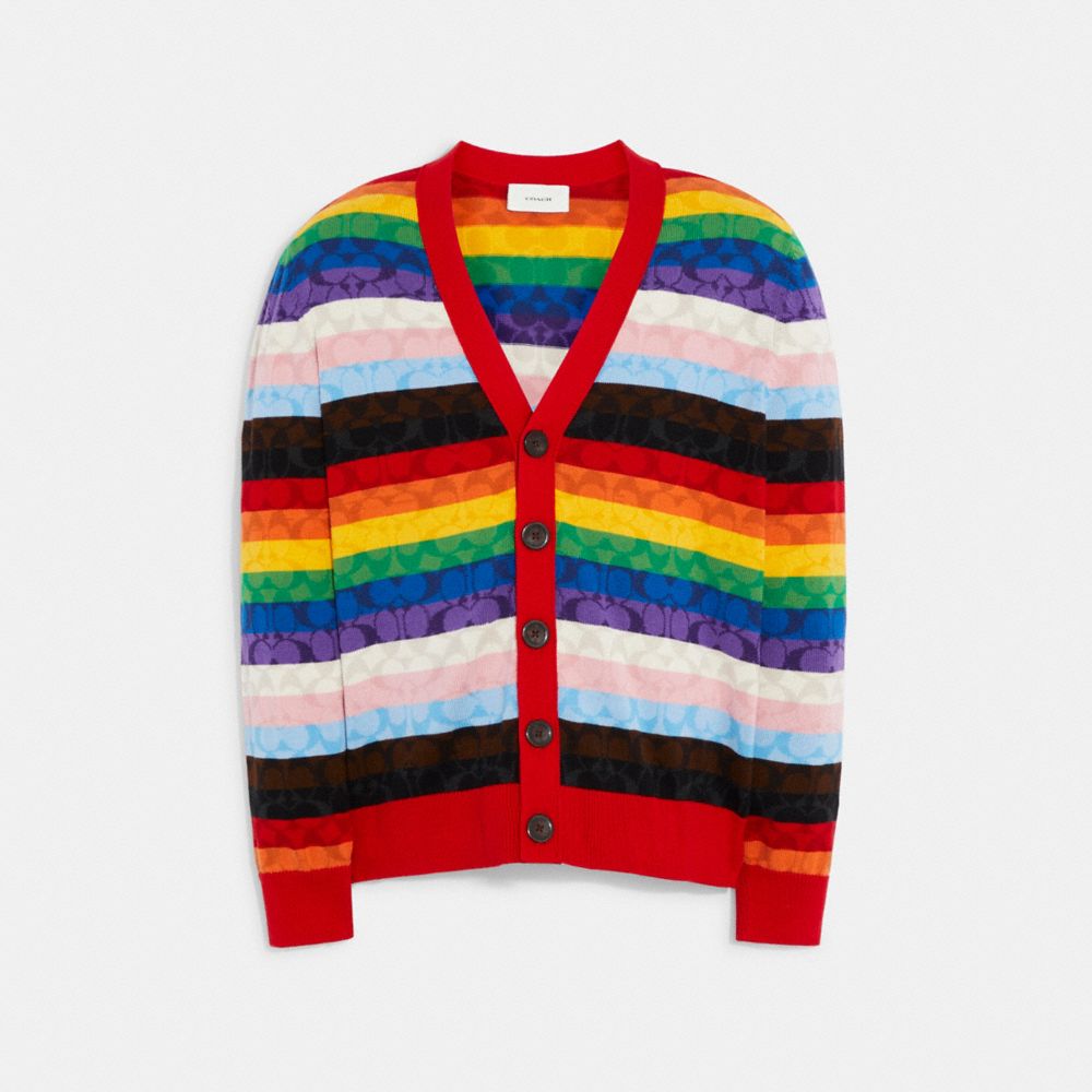 COACH® | Rainbow Signature Cardigan