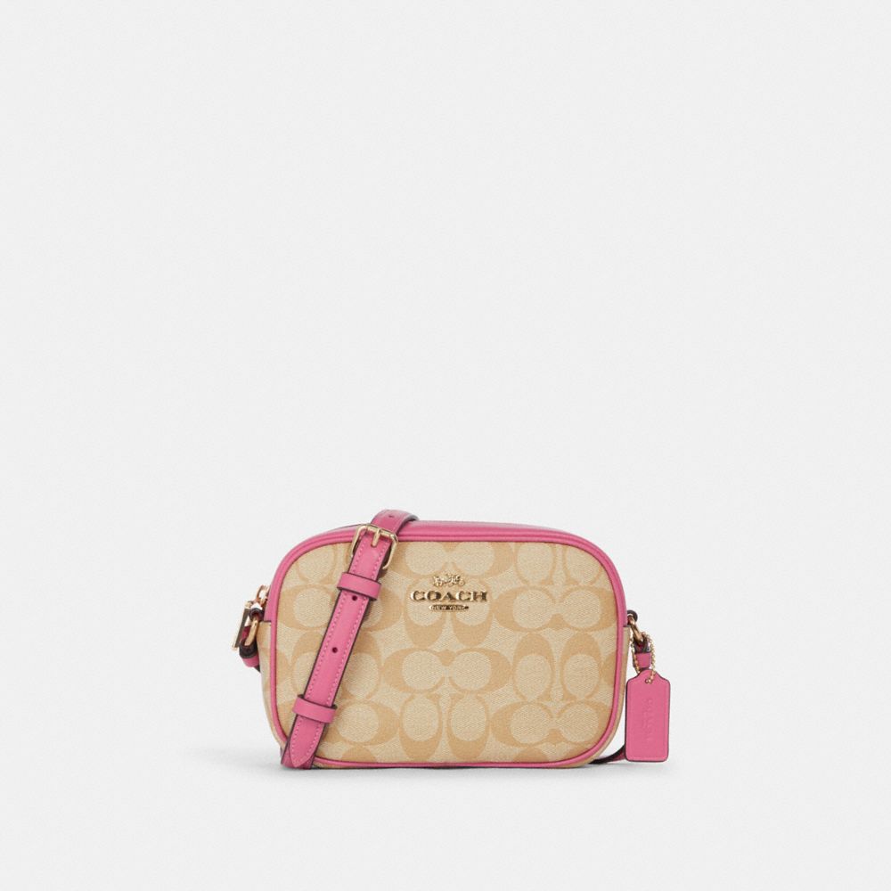 COACH®  Mini Jamie Camera Bag In Signature Canvas With Ski Patches