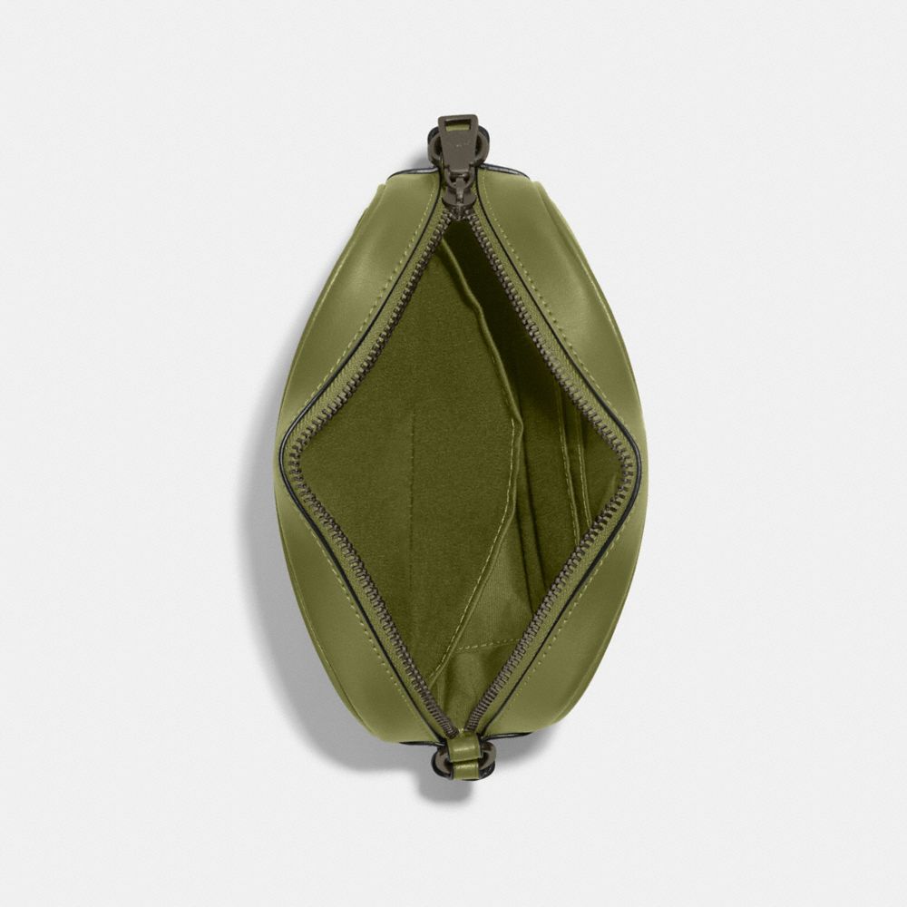 COACH®,Mini Jamie Camera Bag In Signature Canvas,Canvas,Leather,Crossbody,PVC,Color Block,Logo,Gold Metal,Casual,,Inside View,Top View