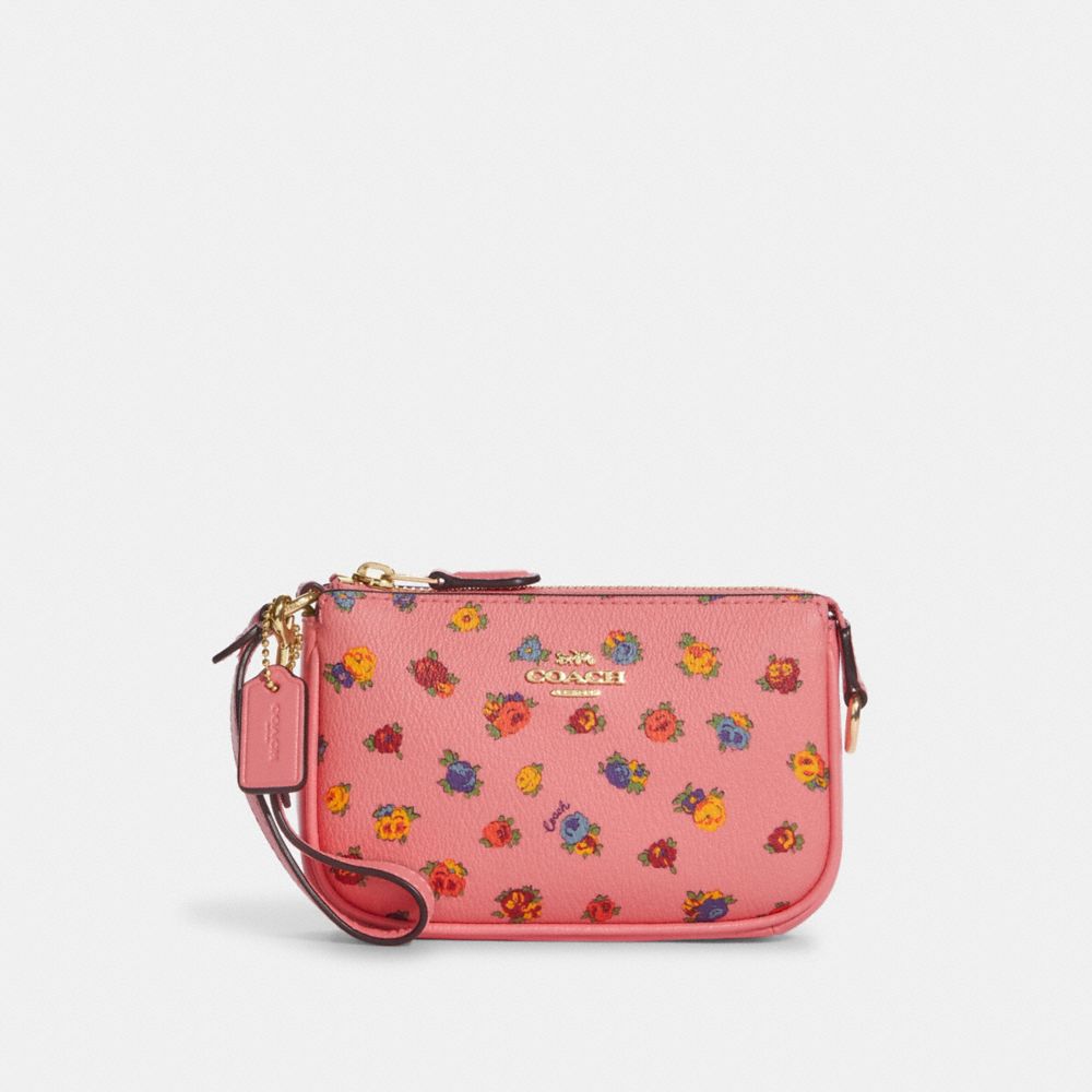 Coach Nolita 15 Heart Floral Print Mini Purse