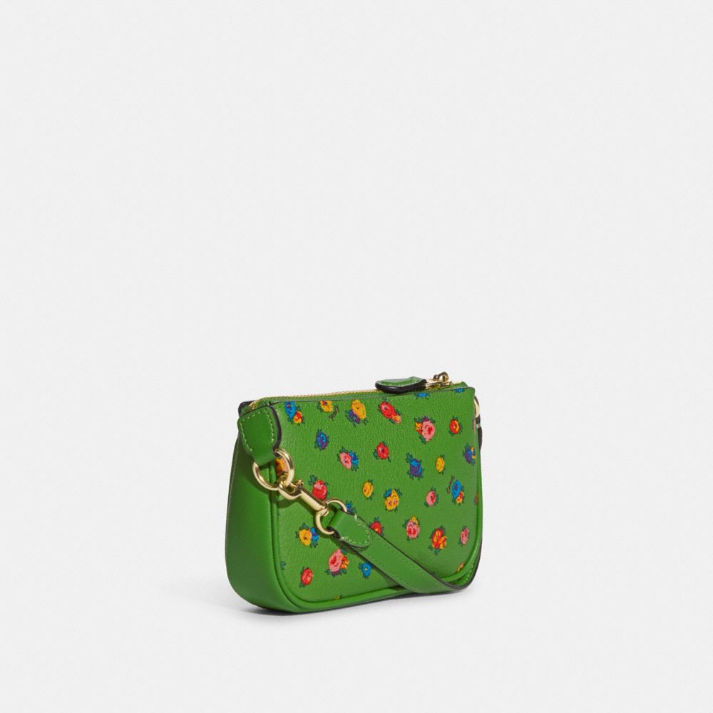 Coach Nolita 15 With Mini Vintage Rose Print Wristlet - Green Multi (C9931)  for sale online