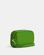 COACH®,JAMIE WRISTLET,Pebbled Leather,Small,Im/Neon Green,Angle View