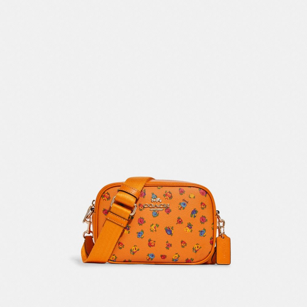 Orange Rose Woven Bucket Bag, Bags & Wallets