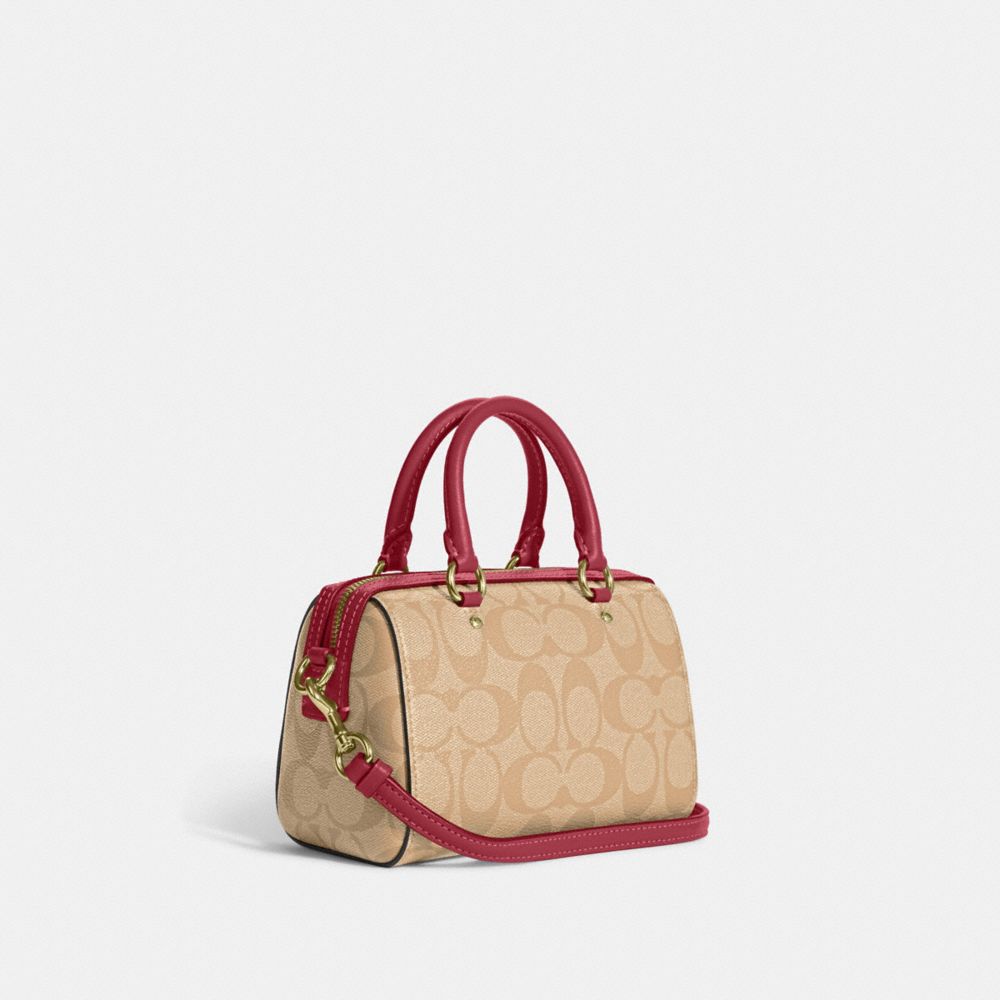 COACH®,Mini Rowan Crossbody In Signature Canvas,,Angle View