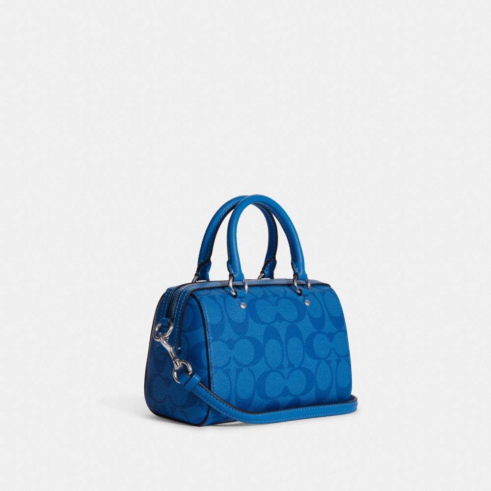 COACH®,Mini Rowan Crossbody In Signature Canvas,,Angle View