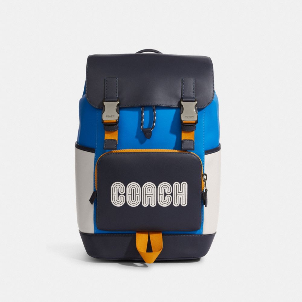 Coach store blue backpack