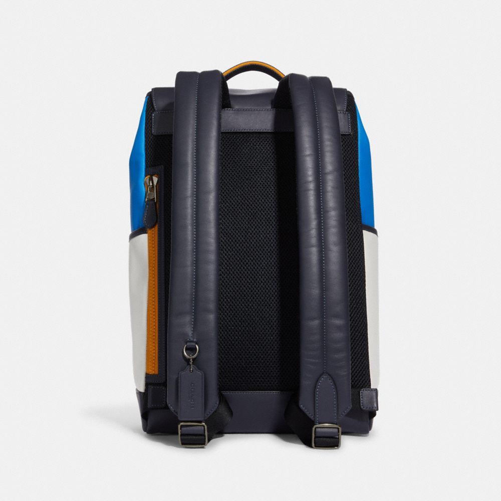 COACH®,Track Backpack In Colorblock With Coach,,Back View