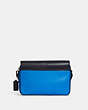COACH®,TRACK CROSSBODY BAG IN COLORBLOCK WITH COACH,Medium,Gunmetal/Bright Blue/Chalk Multi,Back View