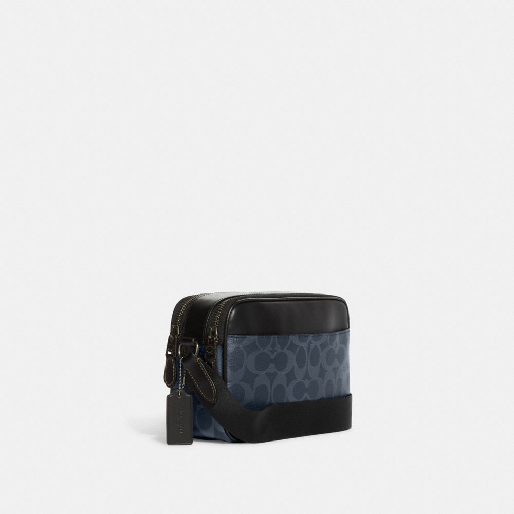 Skyglow - Wide Strap Checkerboard Crossbody Bag
