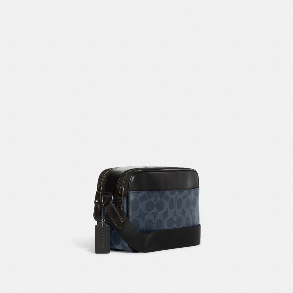 COACH GRAHAM CROSSBODY IN SIGNATURE CANVAS - BLACK – The Factory KL