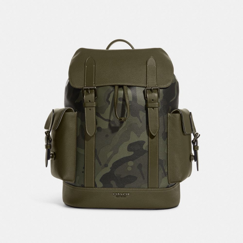 Coach camo backpack sale