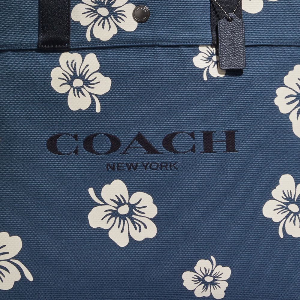 NWT Coach C9970 Canvas Tote cheapest 38 With Aloha Floral Print Hawaii