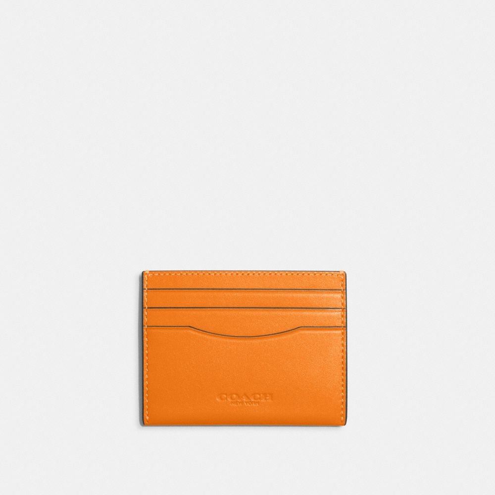 Coach Card Case - Men's Wallets - Red Orange/Wine
