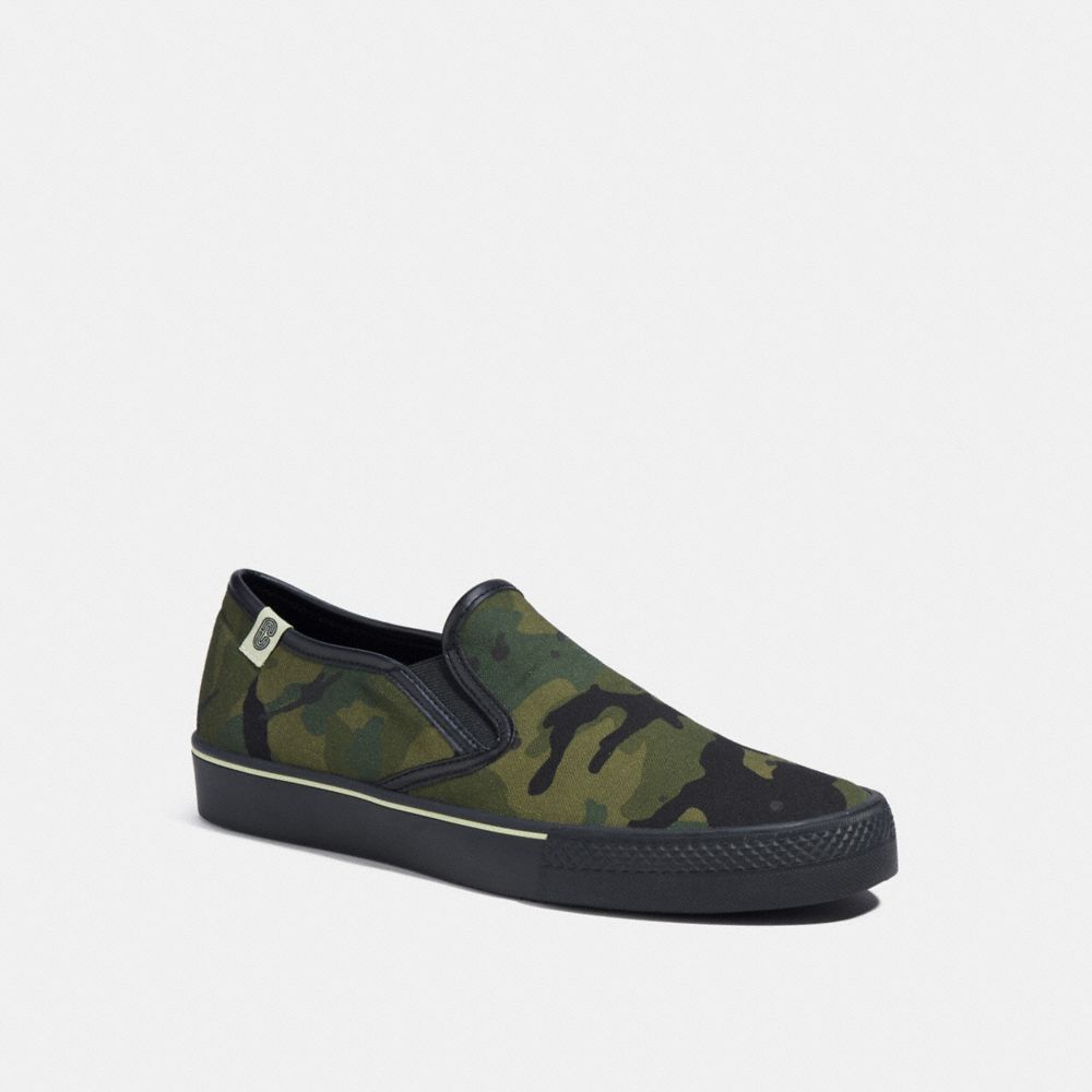 Camouflage slip sale on sneakers