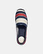COACH®,ESPADRILLE WITH STRIPES,Midnight Red Multi,Inside View,Top View