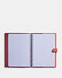 COACH®,NOTEBOOK IN COLORBLOCK SIGNATURE CANVAS,Pink Lemonade,Inside View,Top View