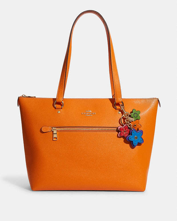 COACH® | Wildflower Cluster Bag Charm In Colorblock Signature Canvas
