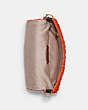 COACH®,SOFT TABBY SHOULDER BAG,Straw/Smooth Leather,Small,Brass/Red Orange Black,Inside View,Top View