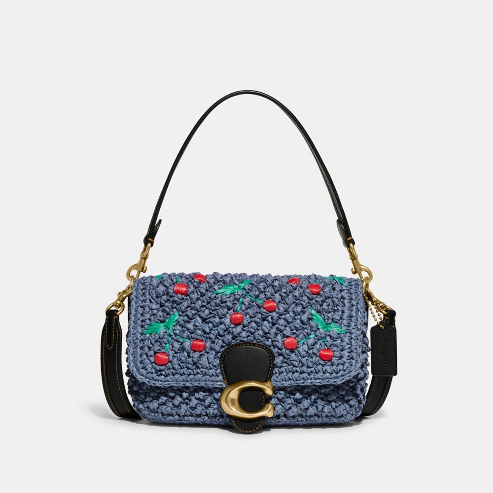 COACH Soft Tabby Shoulder Bag With Cherry Embroidery