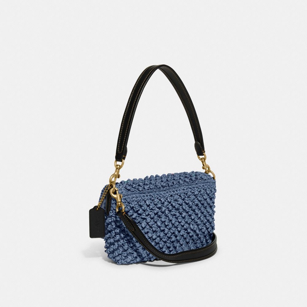 COACH Soft Tabby Small Signature Denim Shoulder Bag