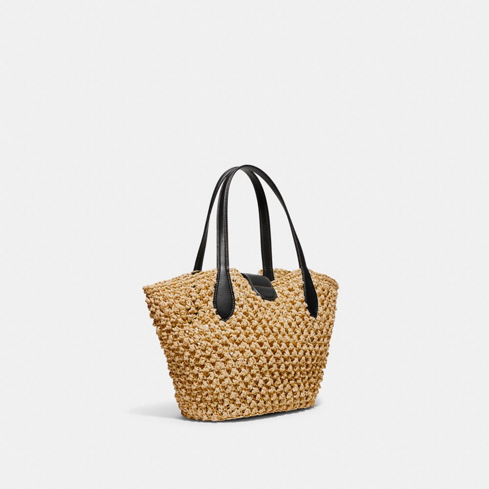 Coach woven online tote