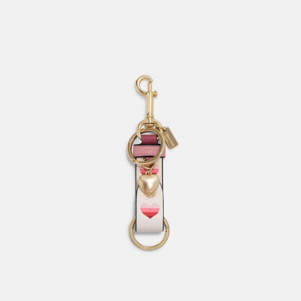 Coach Outlet Heart Bag Charm - Pink