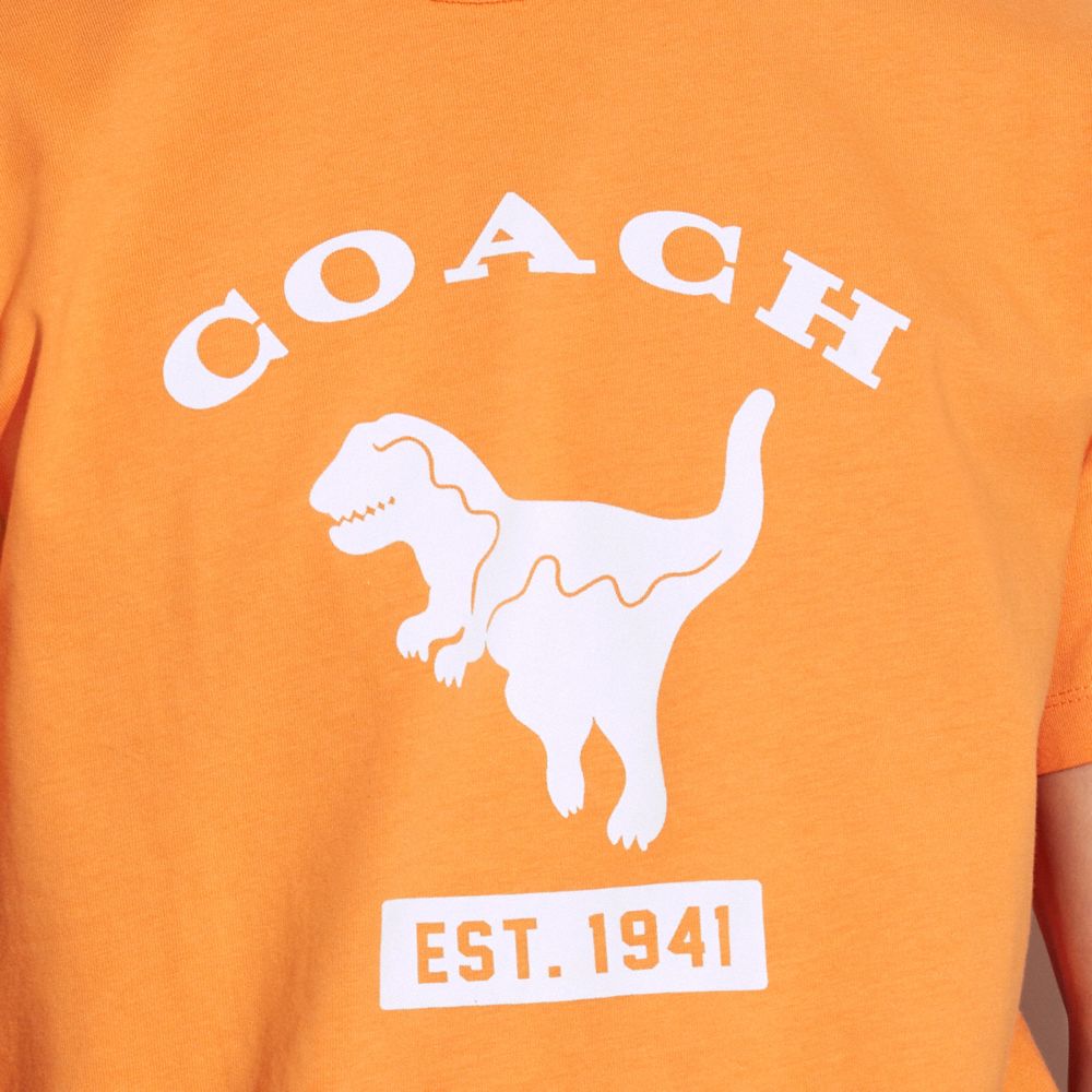 【新品】ＣＯＡＣＨコーチＴシャツ　ロゴ　オレンジ　コットン製ＳサイズＣＯＡＣＨ