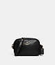 COACH®,MINI JAMIE CAMERA BAG,Pebbled Leather,Small,Anniversary,Gold/Black,Front View